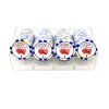 Poker Chips: Royal Flush and Dice Color Inlay Series, 11.5 Gram, $1, White