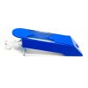 Baccarat Dealing Shoe: 8 Deck Capacity, Blue Acrylic with Clear Trim - 21 x 9 x 9 inches