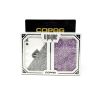 Copag Unique 100% Plastic Playing Cards -   Poker Size, Regular Index, Purple/Gray 2 Deck Set