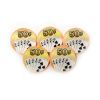 Poker Chips: Royal Flush, 100% Clay, Pre-Denominated Insert both sides, 10 Gram, $0.50, Peach