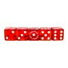 Ring Eye Casino Dice: 3/4 in. Red Las Vegas 1998 Dice with Serial Nos. (Stick of 5)