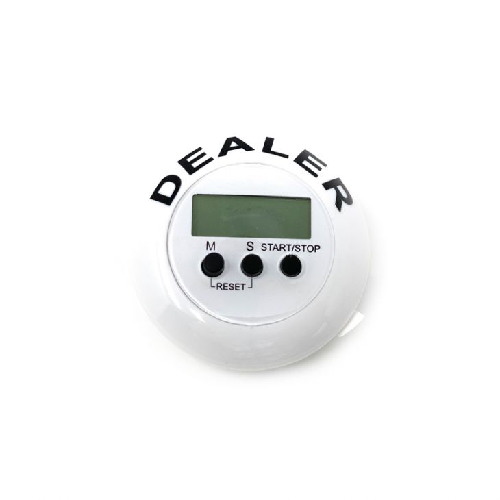 Digital Dealer Button: Economy Digital Dealer Button - White main image