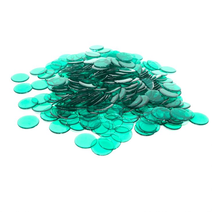 Green Plastic Bingo Chips - Set of 1,000 main image
