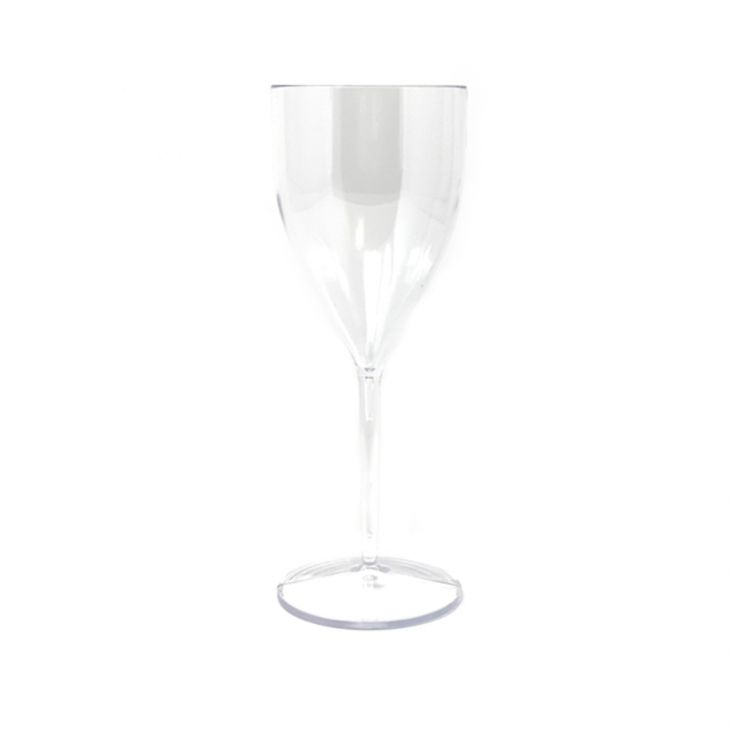 Clear 8 oz Plastic Wine Goblet main image