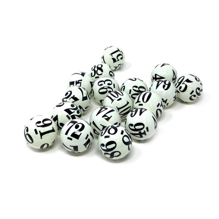 Raffle Balls: White Raffle Balls numbered 1-250 in black print on each ball main image