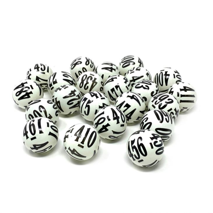 Raffle Balls: White Raffle Balls numbered 1-500 in black print on each ball main image