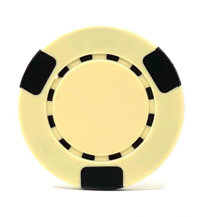 Poker Chips: 3-Edge Spot, 8.5 Gram, Beige main image
