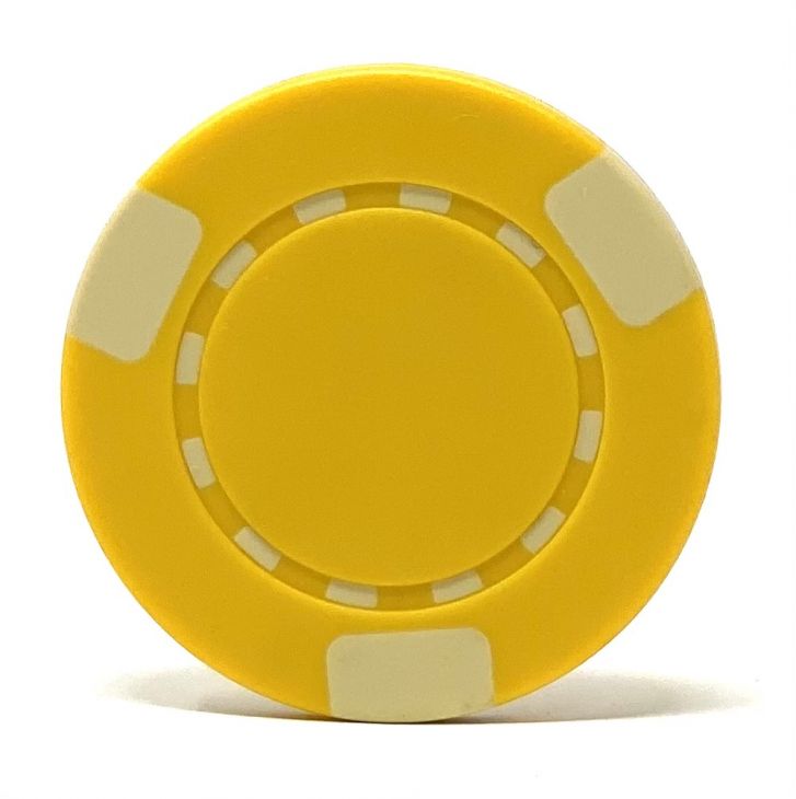 Poker Chips: 3-Edge Spot, 8.5 Gram, Yellow main image