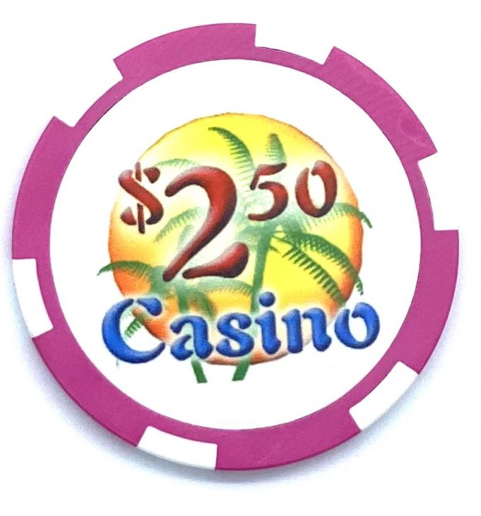Poker Chips: Ceramic Casino Chips, Pre-Denominated, $2.50 Pink main image