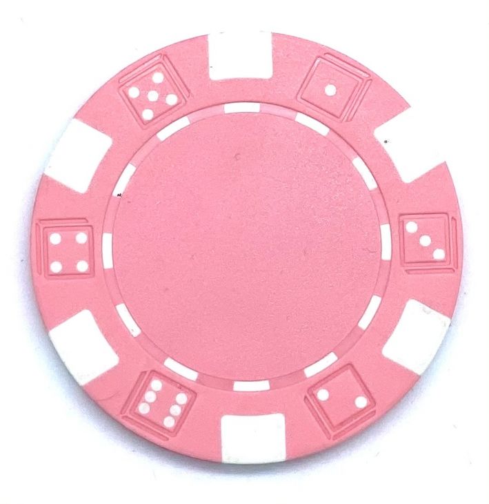 Poker Chips: Dice, 11.5 Gram / Heavy Weight, Pink main image