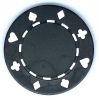 Poker Chips: Card Suits, 11.5 Gram / Heavy Weight, Black