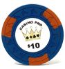 Poker Chips: Horsehead 'Casino Pro', 3 Edge Spots, Vinyl Insert, 100% Clay Protected, Pre-Denominate