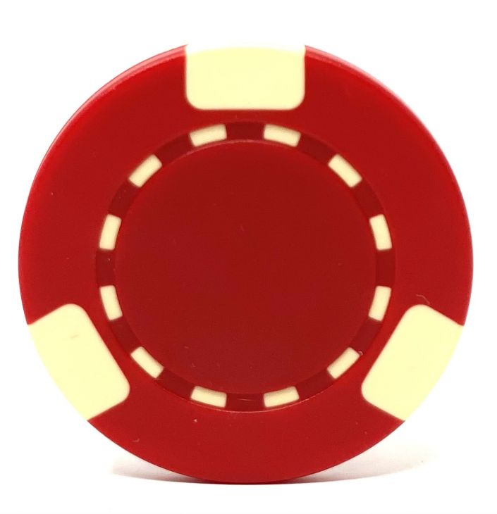 Poker Chips: 3-Edge Spot, 8.5 Gram, Red main image