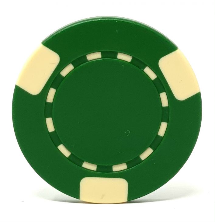 Poker Chips: 3-Edge Spot, 8.5 Gram, Green main image