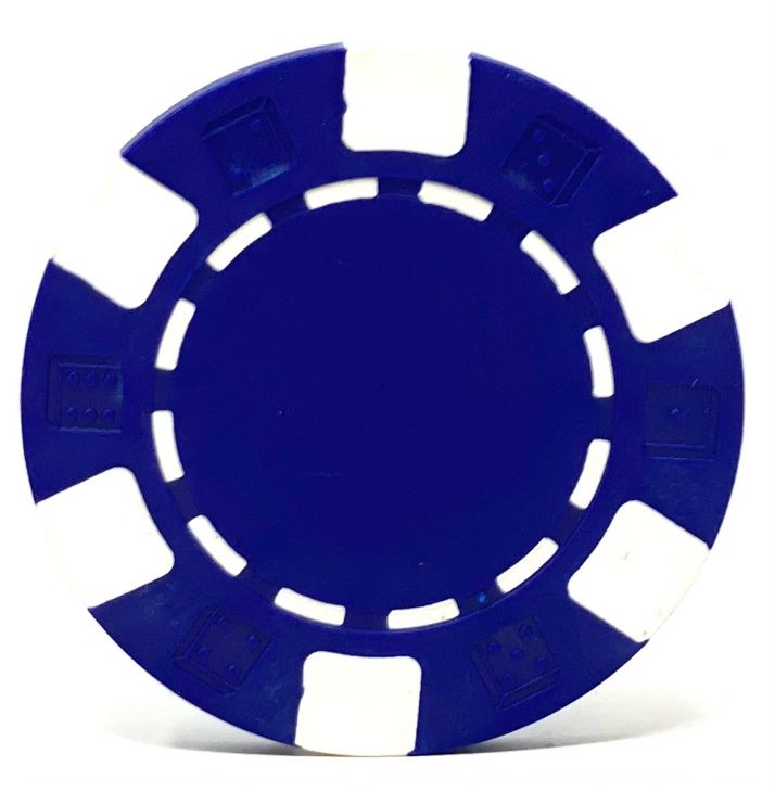 Poker Chips: Crown, 6 Edge Spots, 100% Clay, 10.5 Gram, with Monogram, Purple main image