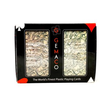 Gemaco Plastic Cards: Intricacy, Narrow Size, Jumbo Index, Two-Deck Set