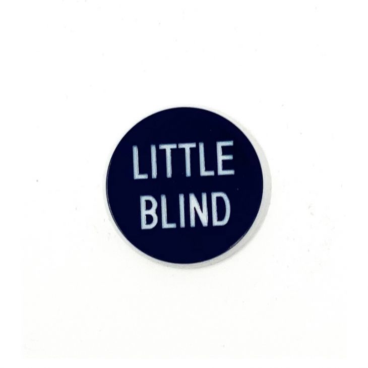 Lammer Button: Little Blind, 1-1/4 in. Diameter main image
