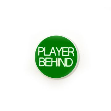 Lammer Button: Player Behind, 1-1/4 in. Diameter