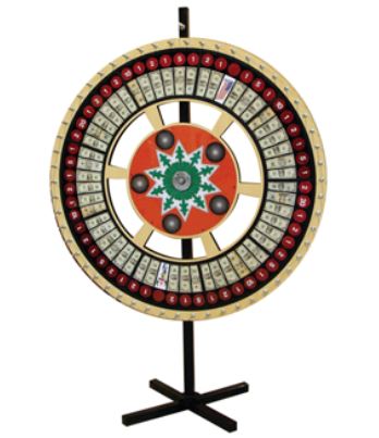 30" Money Wheel with Table Stand Printed Display Money main image