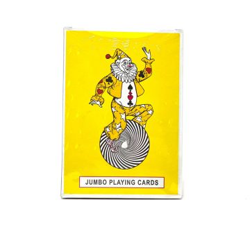 Playing Cards: Large, 4.75 x 6.75 Inch Plastic-Coated �Yellow Box� Playing Cards, Red Backs