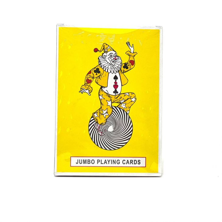 Playing Cards: Large Plastic-Coated �Yellow Box� Playing Cards, Red Backs main image