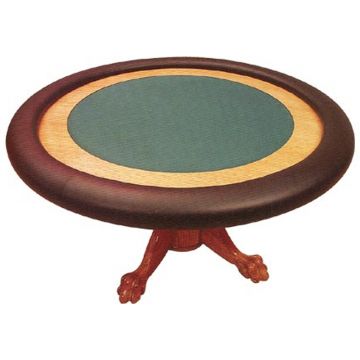 Poker Table: Round Poker Table with Pedestal Base