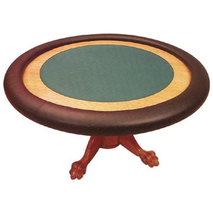 Poker Table: Round Poker Table with Pedestal Base main image