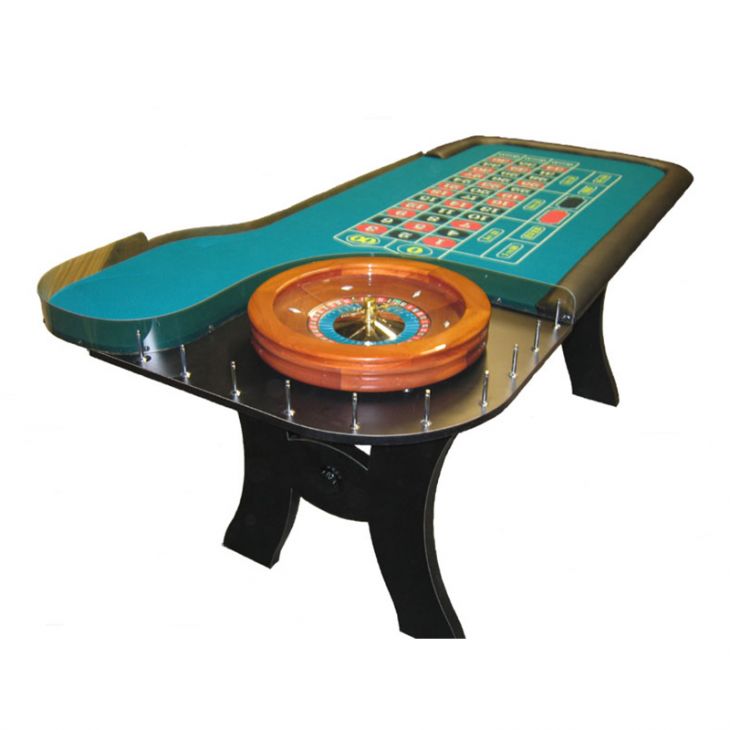 Roulette Table: 9 Foot Casino Style High Roller Roulette Table main image