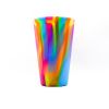 Custom Unbreakable 16 Ounce Tye Dye Silicone Pint Glass - Minimum Order Qty 36