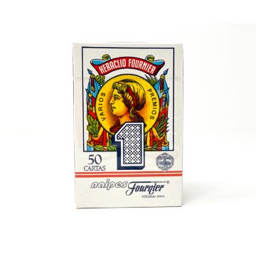 Spanish Playing Cards: Single Deck, 50 Cards in Tuckbox, red or blue backs