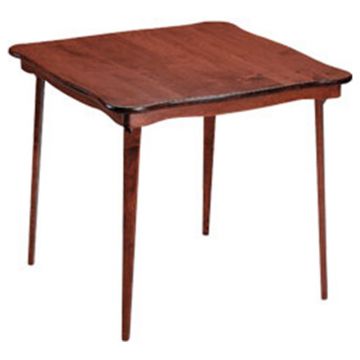 Bridge Table: Folding Table with Traditional Design, Curved Top and Sides (Style 352V)