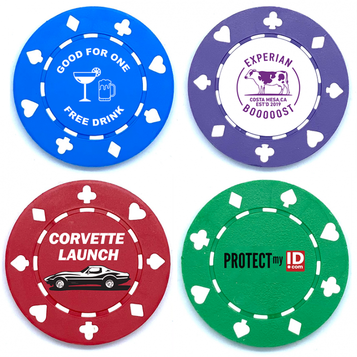Custom Poker Chips: Card Suits, 11.5 Gram main image
