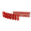 Red Dominoes in Wood Case