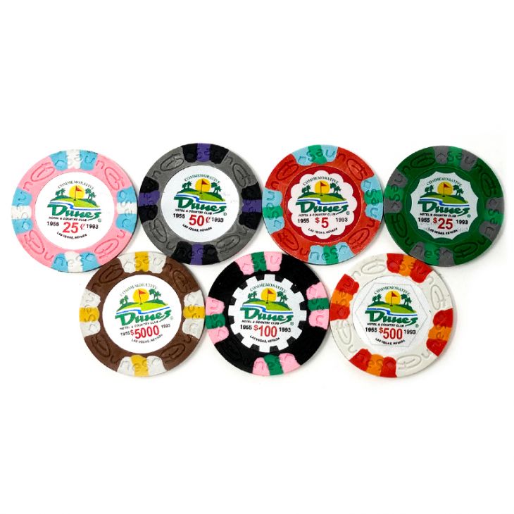 Poker Chips: Pre-Denominated Dunes Casino Poker Chips main image