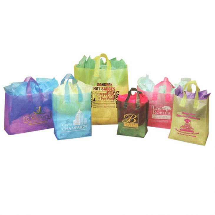 16" x 6" x 12" Frosted Shopping Bag main image