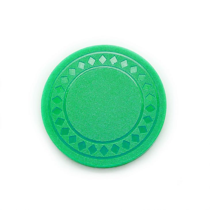 4 Gram Green Diamond Poker Chips - Set of 100 main image