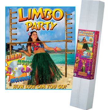 Party Kit: 6 foot Bamboo Limbo Game with Libmo Music CD