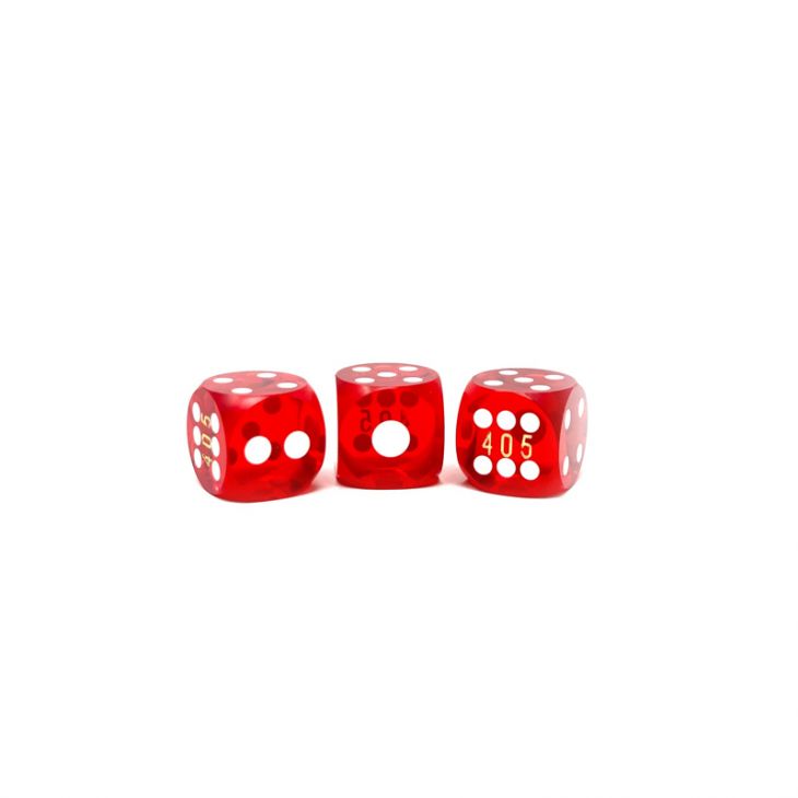 Pai Gow Dice: 5/8 in. Size with Rounded Corners, Set of Three, Casino Quality main image