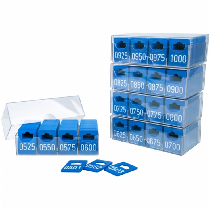 100 Heavy Duty Plastic Coat Checks with Matching Numbers. main image