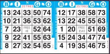 100 Sheets 1 on Bingo Paper with 4 Daubers