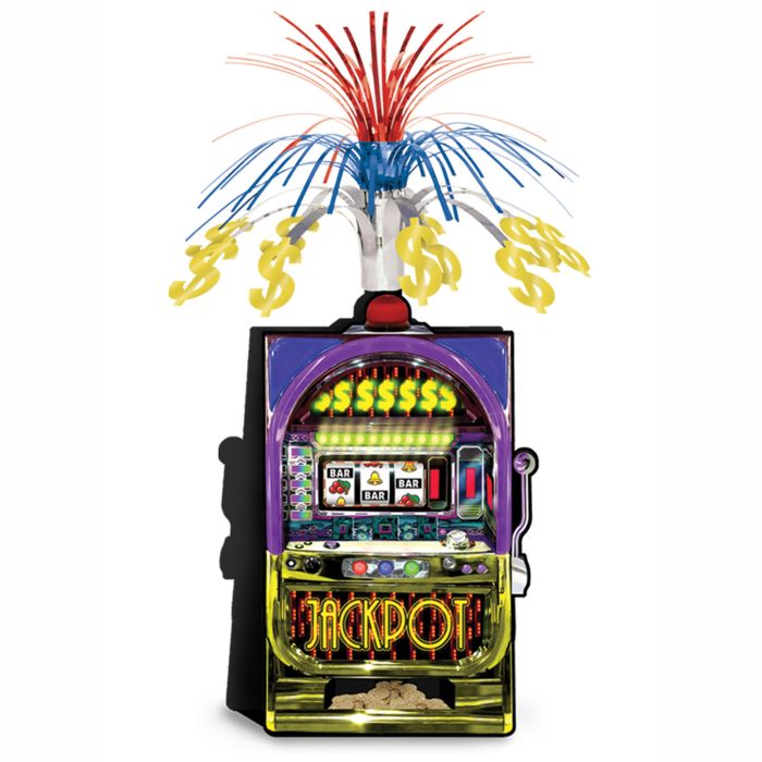 Casino Night Slot Machine 15" Centerpiece main image