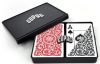 Copag 1546 Elite Plastic Playing Cards: Narrow, Super Index, Red/Black