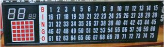 Bingo Flashboard with 3.25 Inch Tall Numbers main image