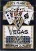 Vegas Brand Plastic Cards Poker Size Black Deck