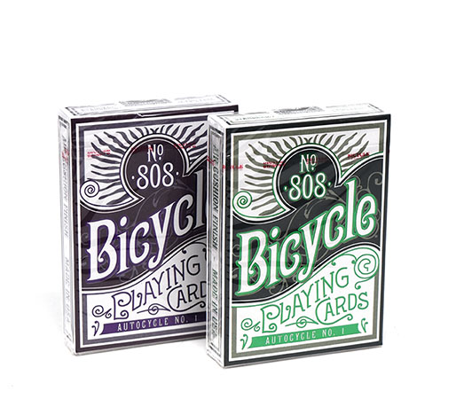 Bicycle Autocycle No 1 - Green and Purple 2 Deck Set main image
