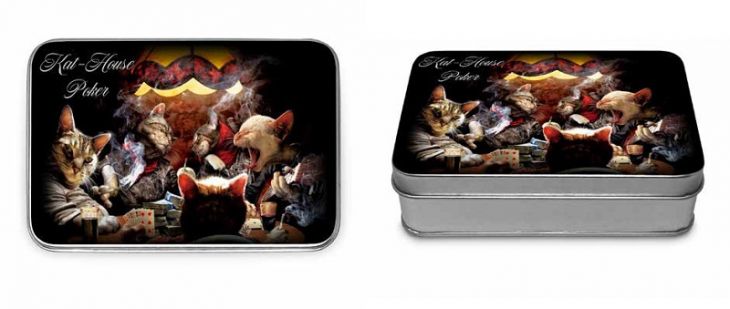Cat Poker Card Case with Cards main image
