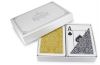 Copag Unique 100% Plastic Playing Cards -   Poker Size, Super Index, Black/Gold 2 Deck Set