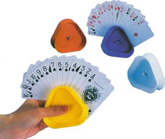 Plastic Triangle Playing Card Holders - Set of 4 main image