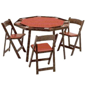 poker folding legs octagonal tables table kardwell octagon wooden oak king