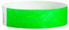 Tyvek 3/4" Colored Wristbands, Neon Green (500 Wristbands per box)